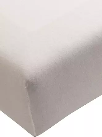 FORMESSE | Jersey-Spannleintuch "Bella Donna" 180/200 cm - 200/220 cm (Weiss) | grau